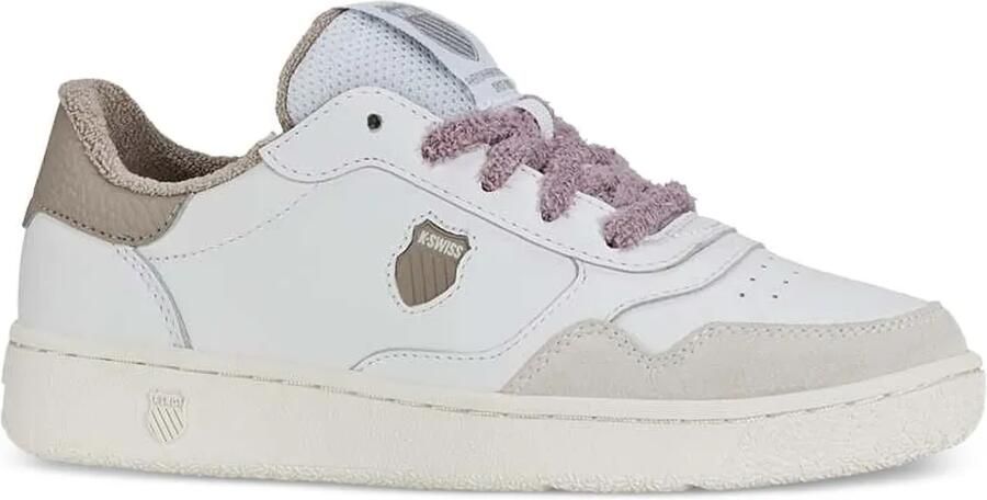 K-Swiss Sneakers met suède vlakken Wit