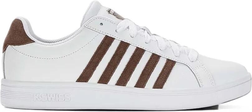 K-Swiss The Court Tiebreak low-top sneakers met streepdetail Wit