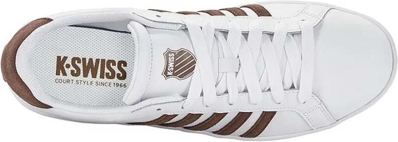 K-Swiss The Court Tiebreak low-top sneakers met streepdetail Wit - Foto 5