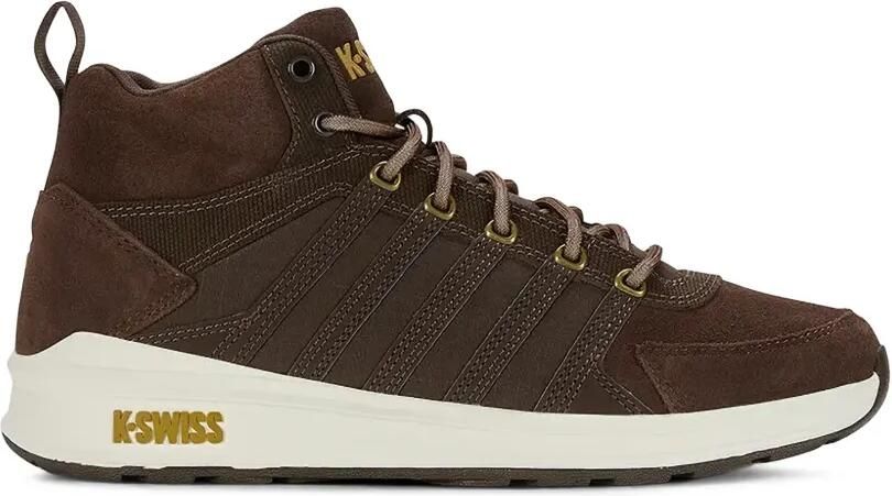 K-Swiss Vista Trainer high-top sneakers met suède vlakken Bruin