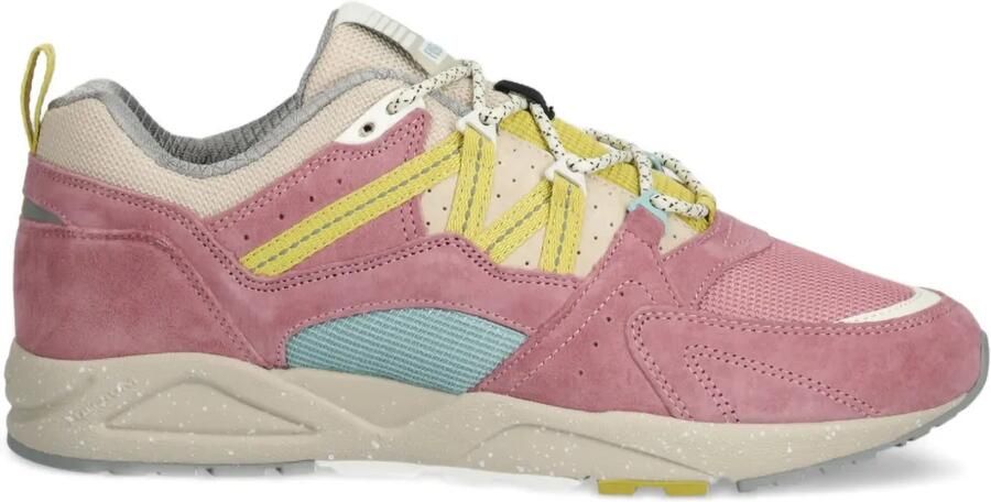 Karhu Fusion 2.0 suède sneakers met vlakken Roze