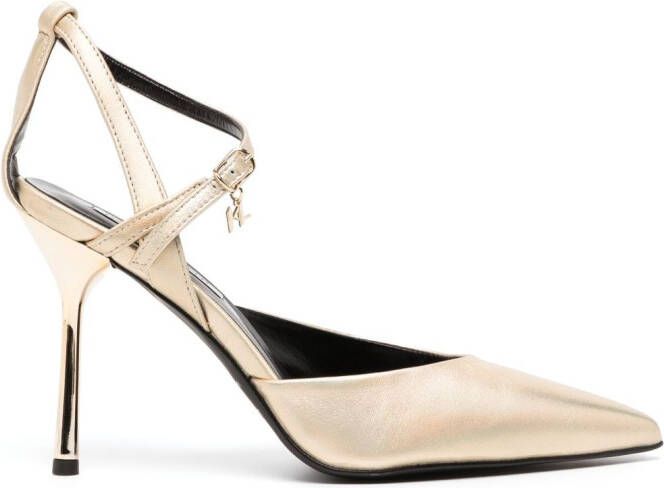 Karl Lagerfeld Gala pumps met puntige neus Goud