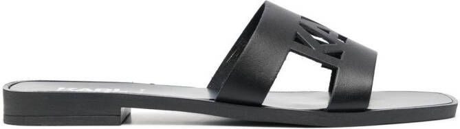 Karl Lagerfeld Gekooide sandalen Zwart