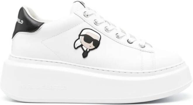 Karl Lagerfeld Ikokic NFT Kapri leren sneakers Wit