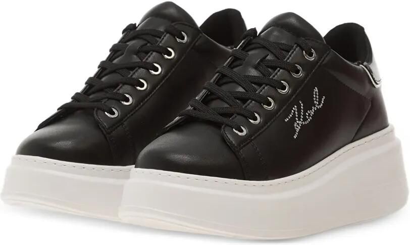 Karl Lagerfeld Jeans Anakapri sneakers met plateauzool en verfraaid met kristallen Zwart - Foto 3