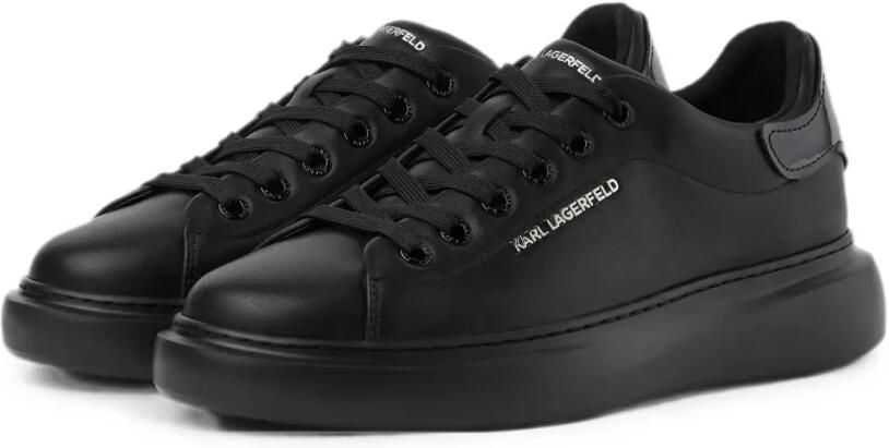 Karl Lagerfeld Jeans Ikon NFT Kore leren sneakers Zwart