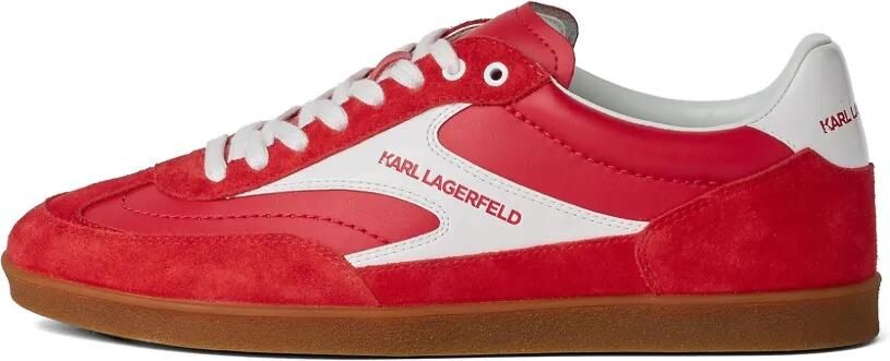Karl Lagerfeld Jeans Kandidate leren sneakers Rood