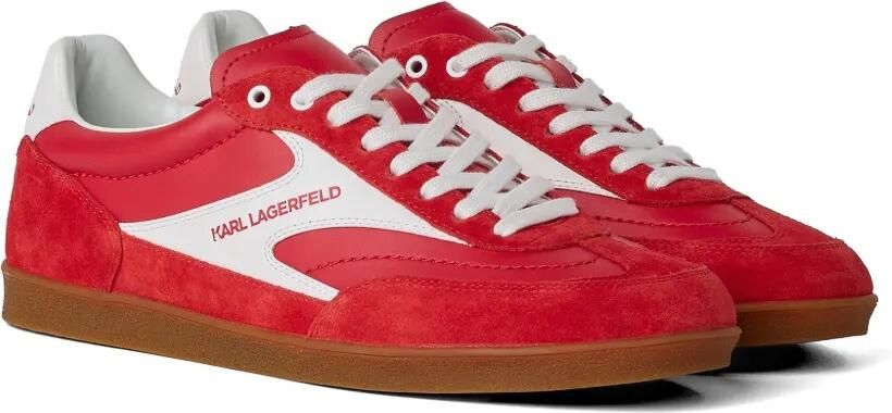 Karl Lagerfeld Jeans Kandidate leren sneakers Rood - Foto 4