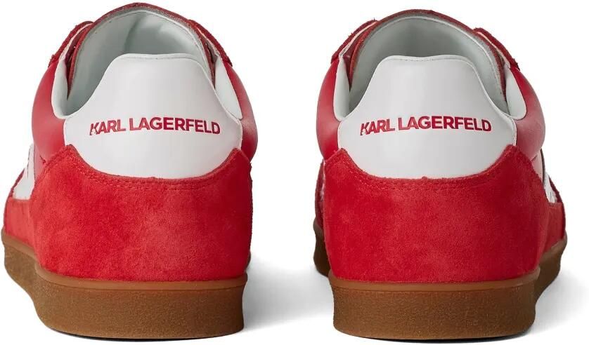 Karl Lagerfeld Jeans Kandidate leren sneakers Rood - Foto 3