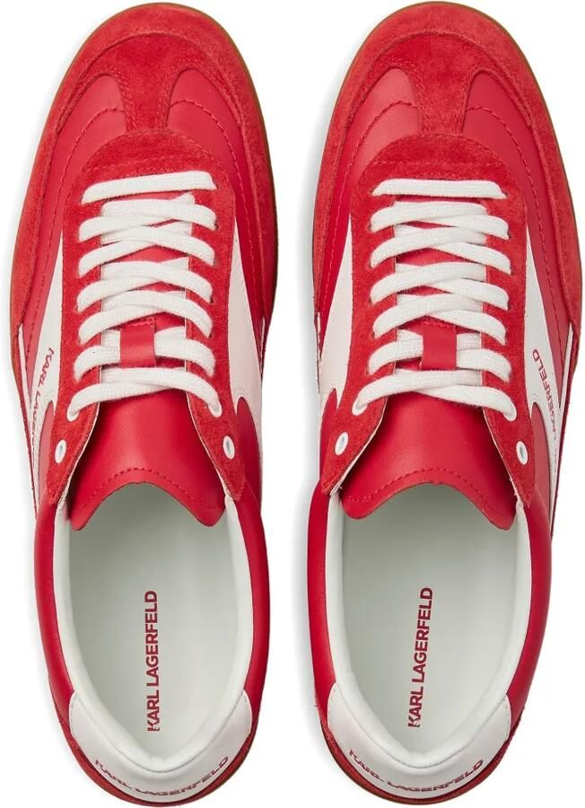 Karl Lagerfeld Jeans Kandidate leren sneakers Rood - Foto 2