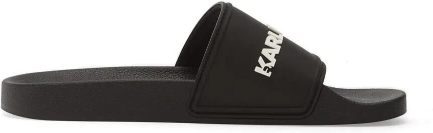 Karl Lagerfeld Jeans Kondo Ii Long slippers met logo-print Zwart