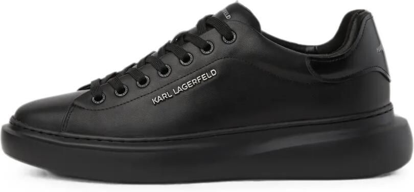 Karl Lagerfeld Jeans Kore leren sneakers Zwart