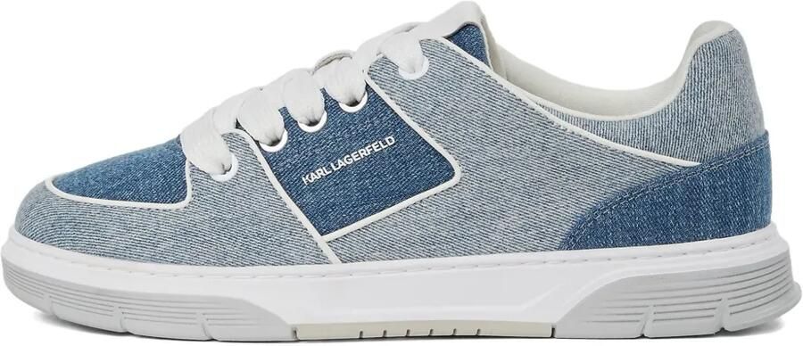 Karl Lagerfeld Jeans Kourtney sneakers met denim vlakken Blauw