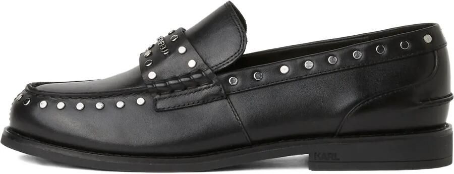 Karl Lagerfeld Jeans Loafers verfraaid met studs Zwart