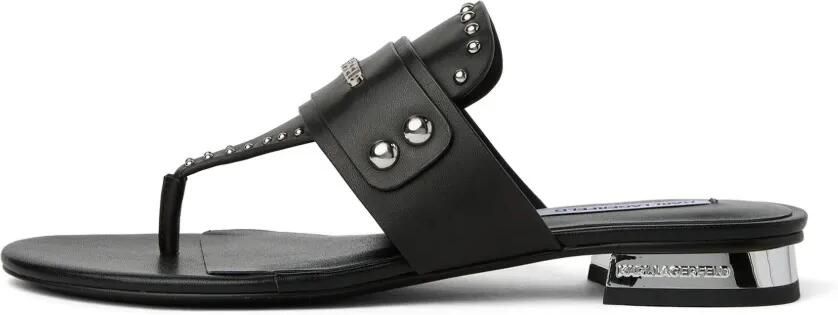 Karl Lagerfeld Jeans Roxy sandalen met studs Zwart