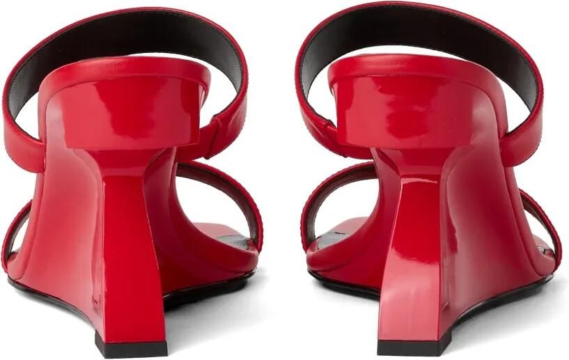 Karl Lagerfeld Jeans Waverely slippers met dubbele bandjes Rood - Foto 3