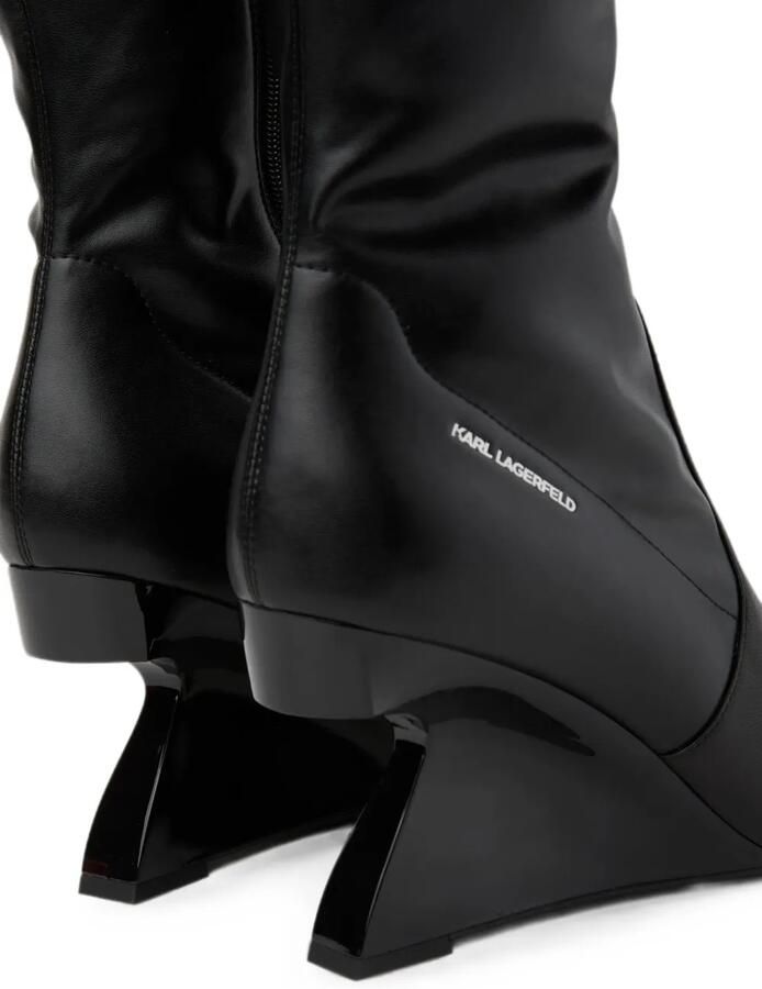 Karl Lagerfeld Jeans Waverly overknee laarzen Zwart - Foto 2