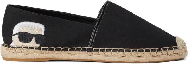 Karl Lagerfeld Ikon NFT Kamini espadrilles Zwart
