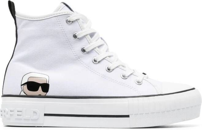 Karl Lagerfeld Ikonik NFT Kampus Max sneakers Wit