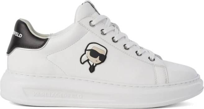 Karl Lagerfeld Ikon NFT Kapri leren sneakers Wit