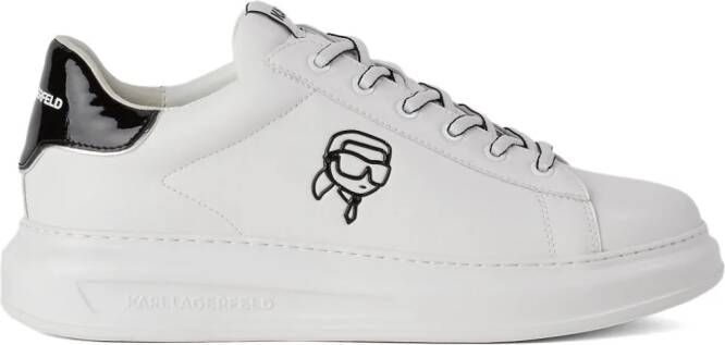 Karl Lagerfeld Ikonik NFT Kapri leren sneakers Wit