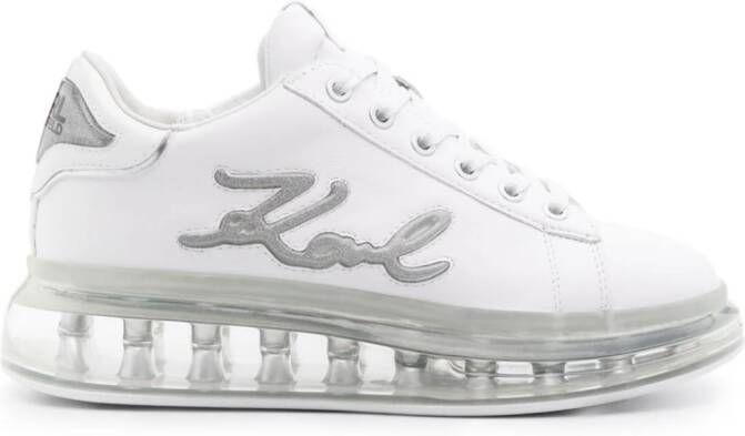 Karl Lagerfeld Kapri Kushion leren sneakers Wit