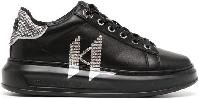 Karl Lagerfeld Kapri sneakers met monogram Zwart
