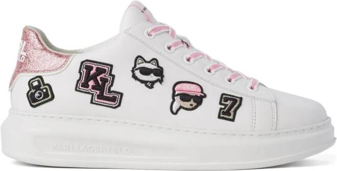 Karl Lagerfeld Kapri sneakers met patch Wit