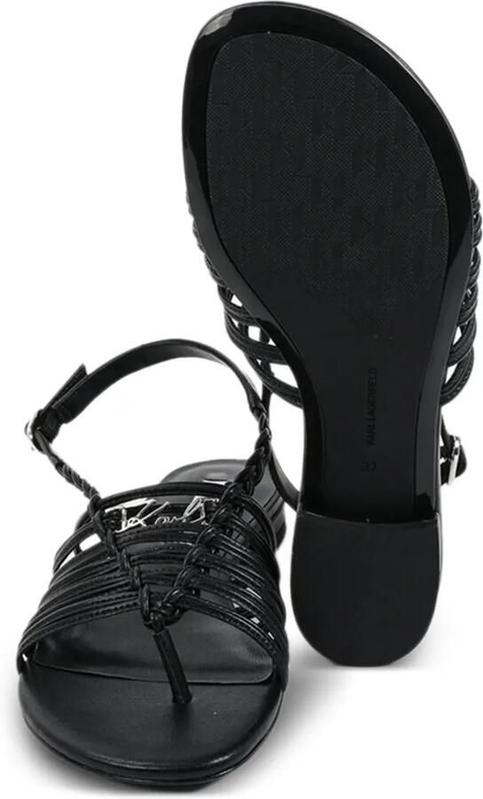 Karl Lagerfeld Alisso II gevlochten sandalen Zwart - Foto 2