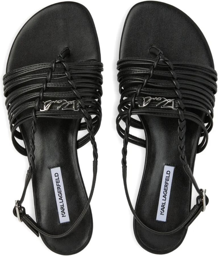 Karl Lagerfeld Alisso II leren sandalen Zwart - Foto 2