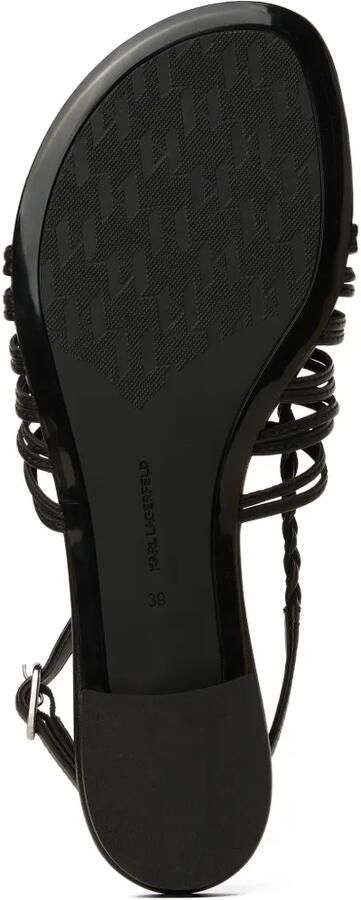 Karl Lagerfeld Alisso II leren sandalen Zwart - Foto 3
