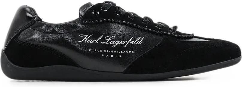 Karl Lagerfeld Altia sneakers met vlakken Zwart