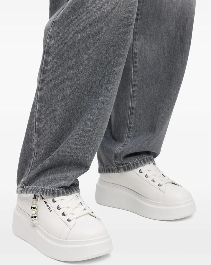 Karl Lagerfeld Anakapri ikon sneakers met bedel Wit - Foto 2