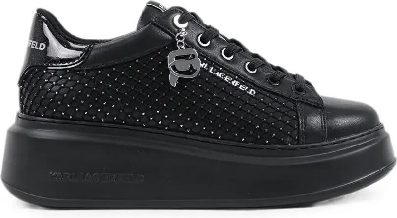 Karl Lagerfeld Anakapri sneakers met plateauzool Zwart