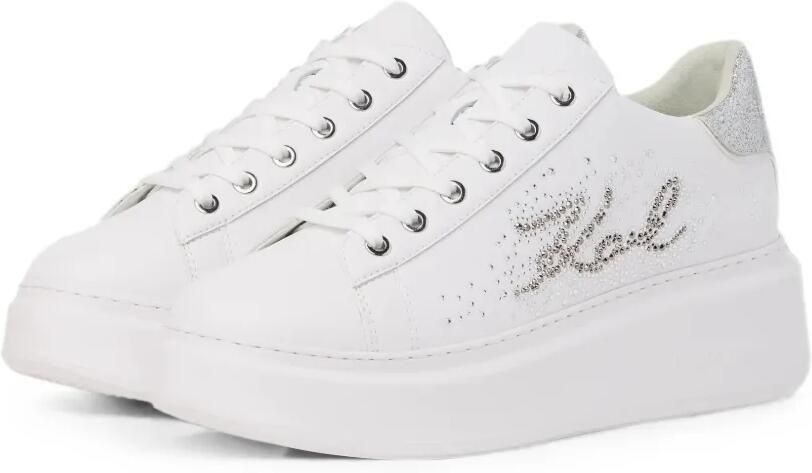 Karl Lagerfeld Anakapri sneakers met stras Wit - Foto 5