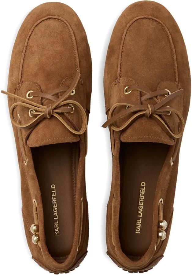 Karl Lagerfeld Ariella loafers met imitatieparel Bruin - Foto 2