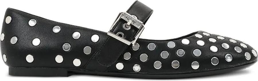 Karl Lagerfeld Ballerina's met gesp verfraaid met studs Zwart