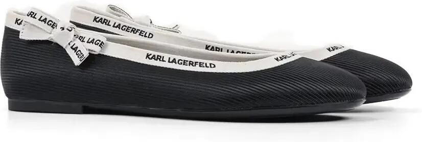 Karl Lagerfeld Ballerina's met logoband Zwart - Foto 5