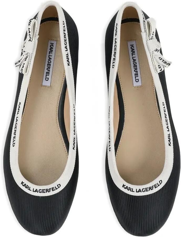 Karl Lagerfeld Ballerina's met logoband Zwart - Foto 2
