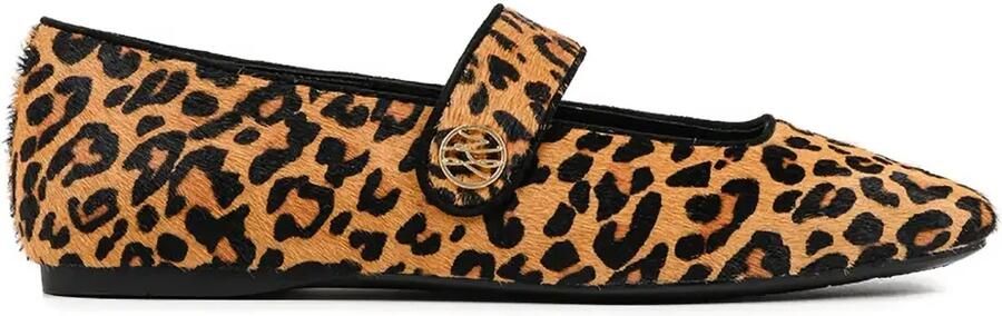 Karl Lagerfeld Ballerina's met luipaardprint Beige