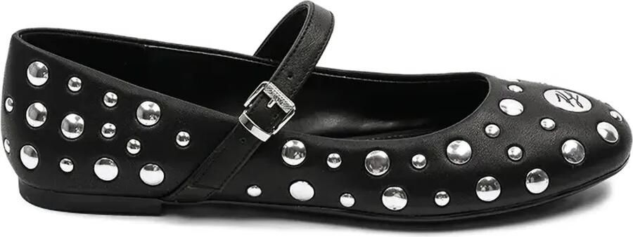 Karl Lagerfeld Ballerina's met studs Zwart