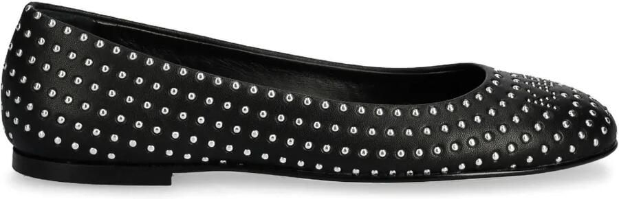 Karl Lagerfeld Ballerina's verfraaid met studs Zwart