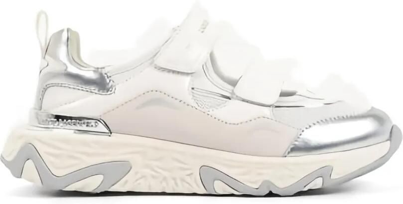 Karl Lagerfeld Blaze sneakers met klittenband en vlakken Beige