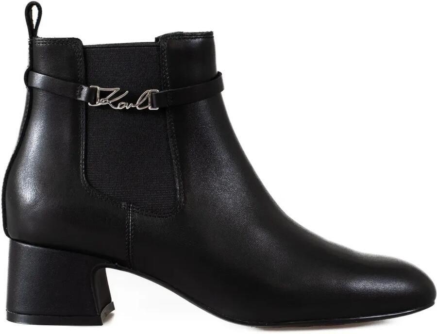 Karl Lagerfeld Bonnie enkellaarzen Zwart
