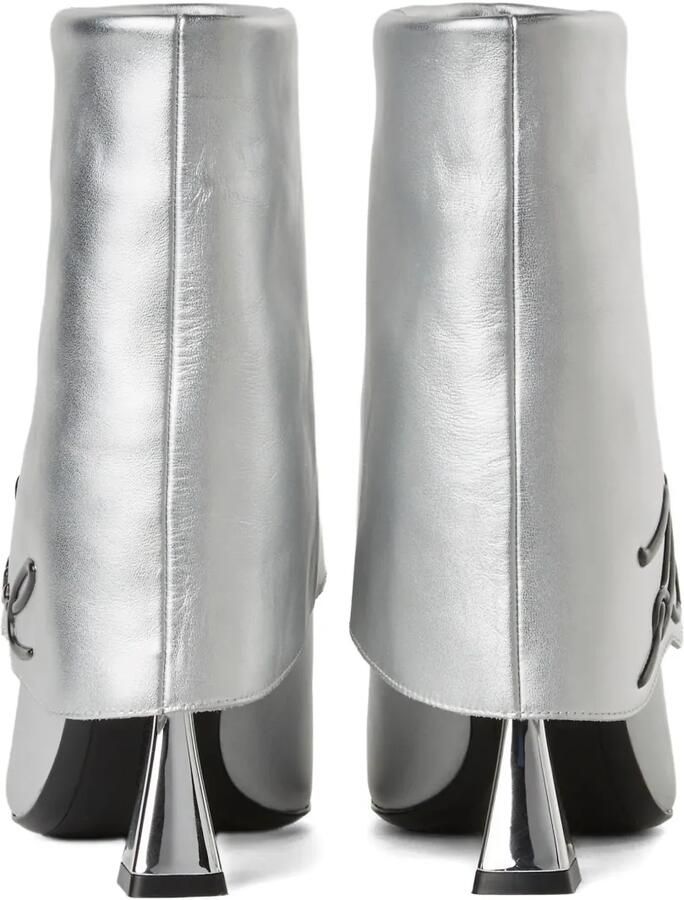 Karl Lagerfeld Debut II omgevouwen enkellaarzen Zilver - Foto 3