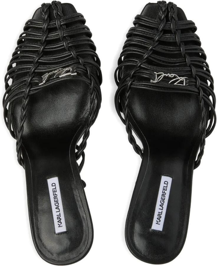 Karl Lagerfeld Debutante leren sandalen Zwart - Foto 2
