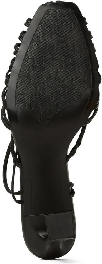 Karl Lagerfeld Debutante leren sandalen Zwart - Foto 5