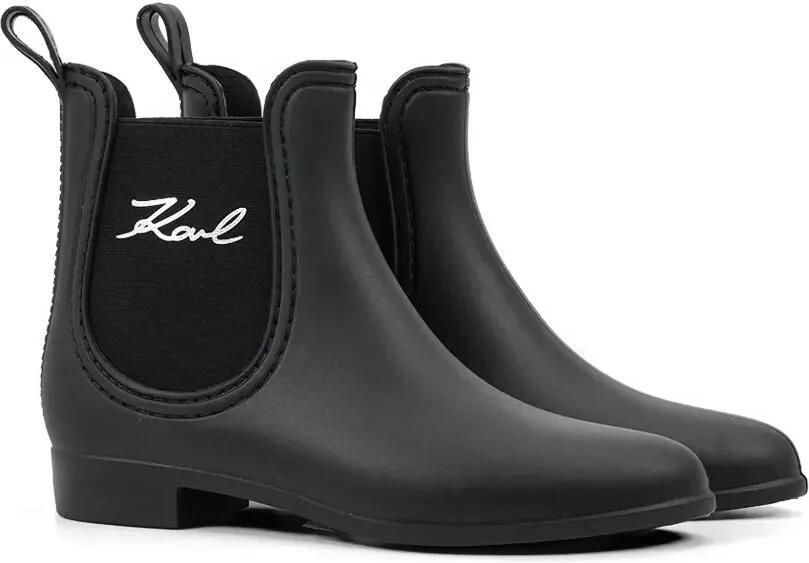 Karl Lagerfeld Enkellaarzen met logodetail Zwart - Foto 5