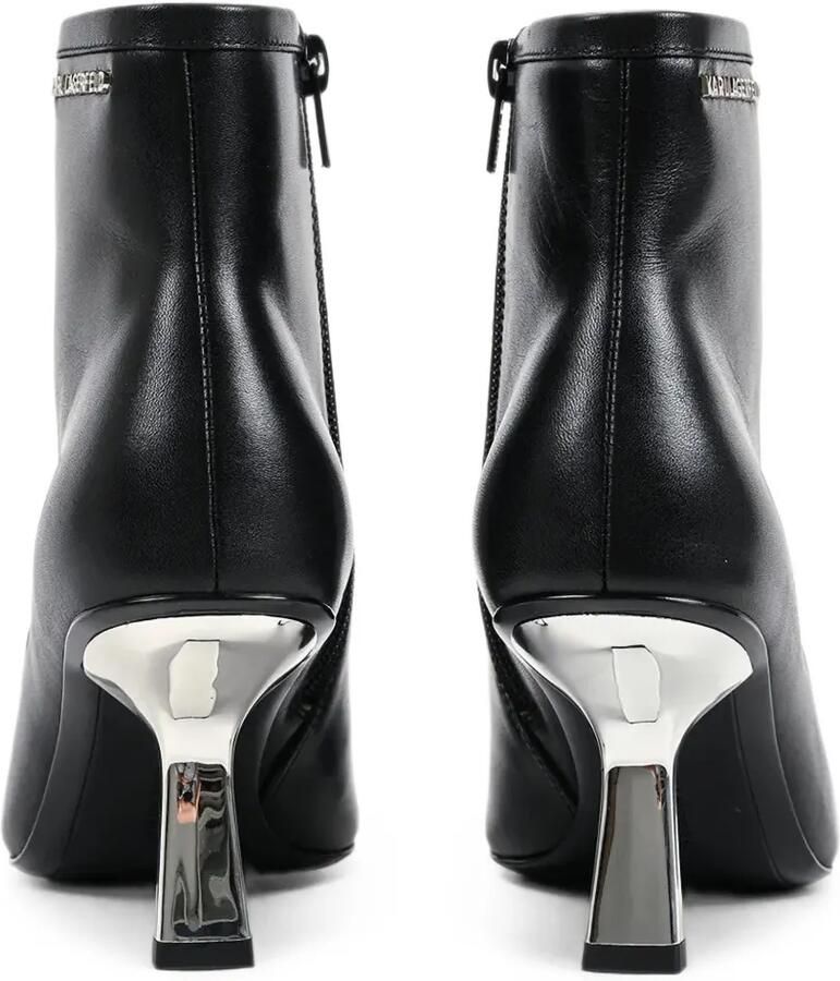Karl Lagerfeld Enkellaarzen met puntige neus Zwart - Foto 2