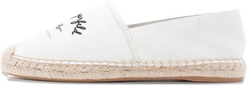 Karl Lagerfeld Espadrilles met ronde neus Wit